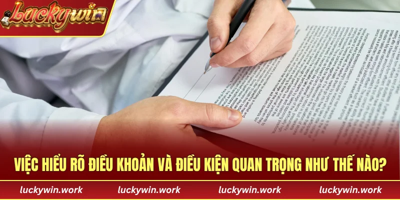 Việc hiểu rõ điều khoản và điều kiện quan trọng như thế nào?